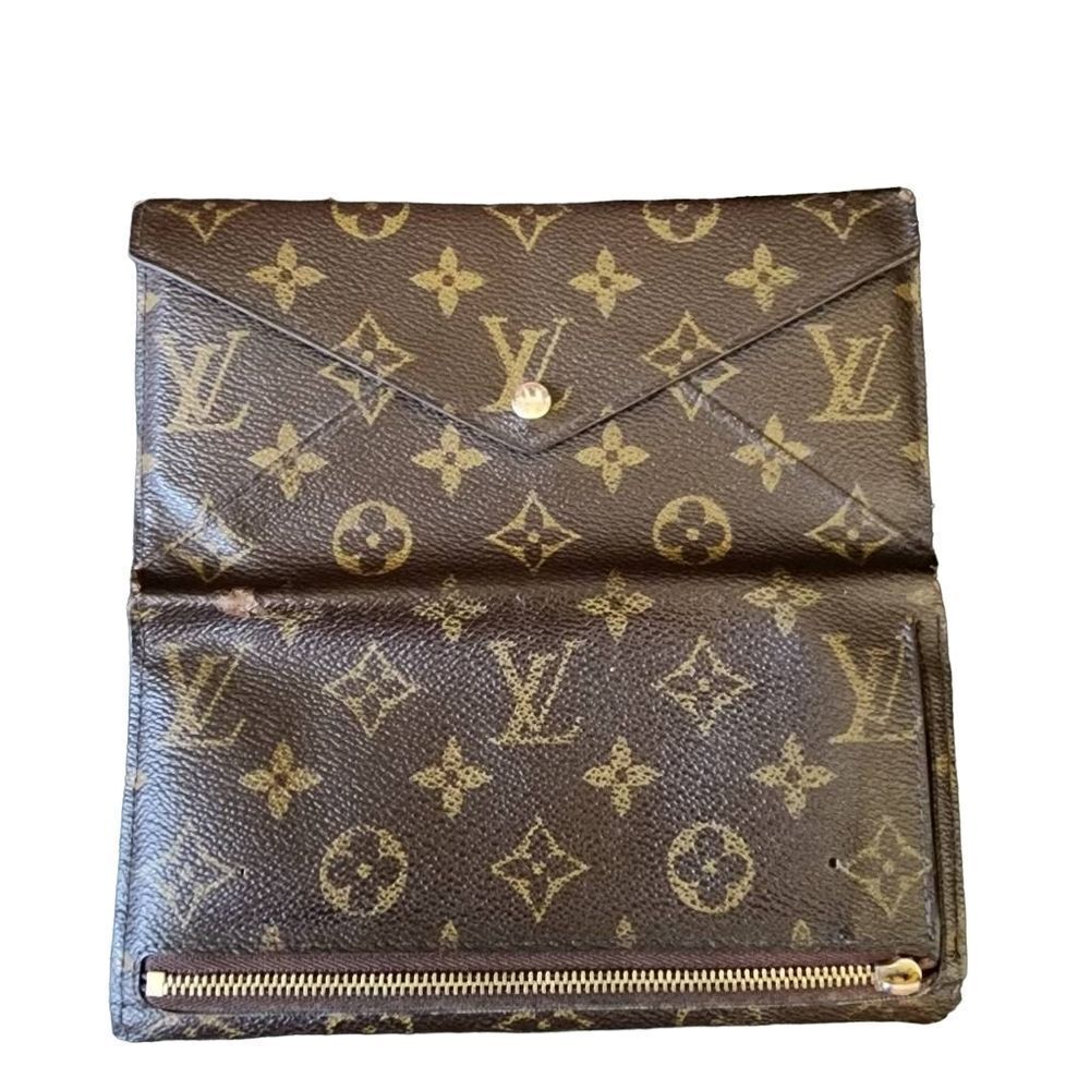 RARE auth Louis Vuitton Mono origami wallet‎ w/certificate included - Picture 4 of 9